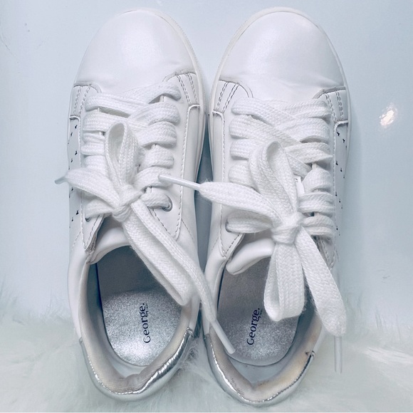 George Girls’ Star Sneakers - Size 13 Kids - Picture 7 of 8